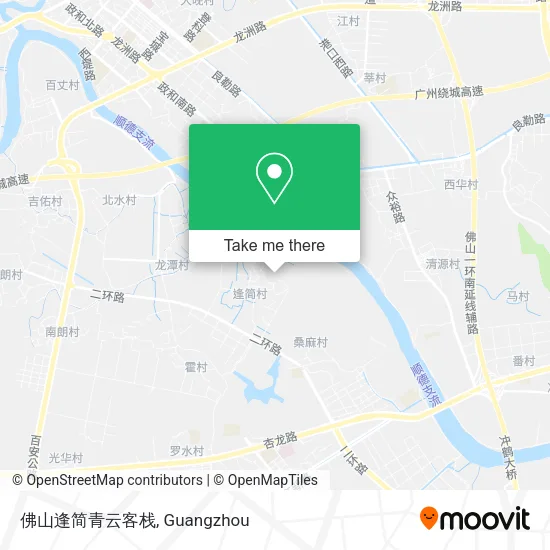 佛山逢简青云客栈 map