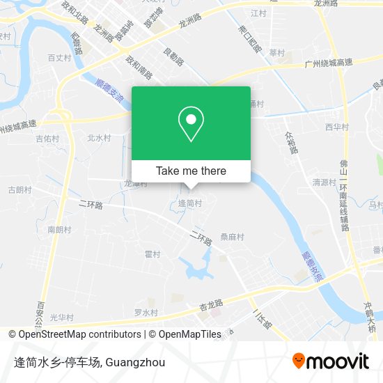 逢简水乡-停车场 map