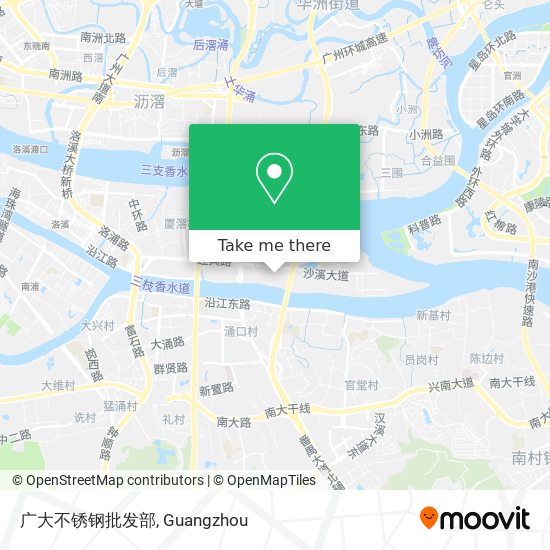 广大不锈钢批发部 map