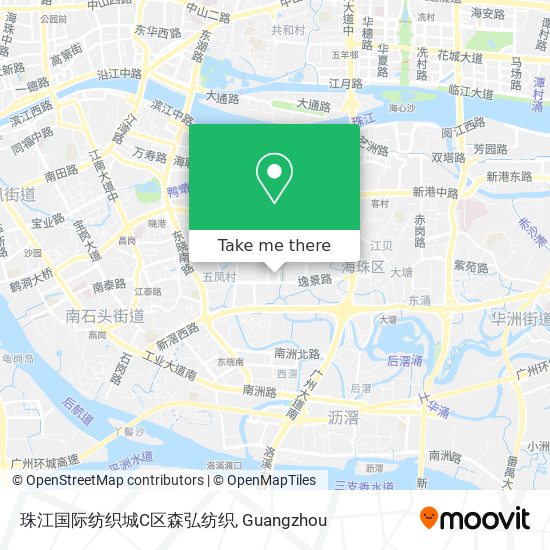 珠江国际纺织城C区森弘纺织 map