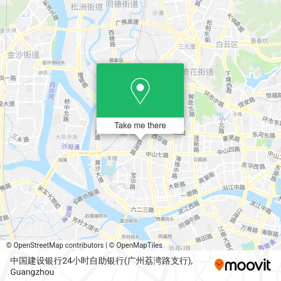 中国建设银行24小时自助银行(广州荔湾路支行) map