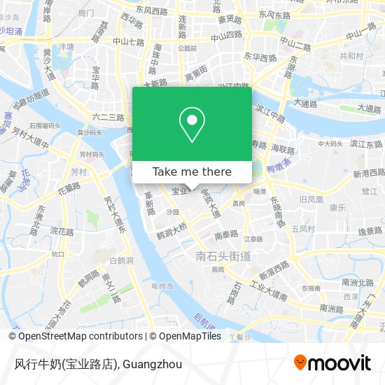风行牛奶(宝业路店) map