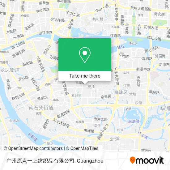广州原点一上纺织品有限公司 map