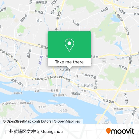 广州黄埔区文冲街 map