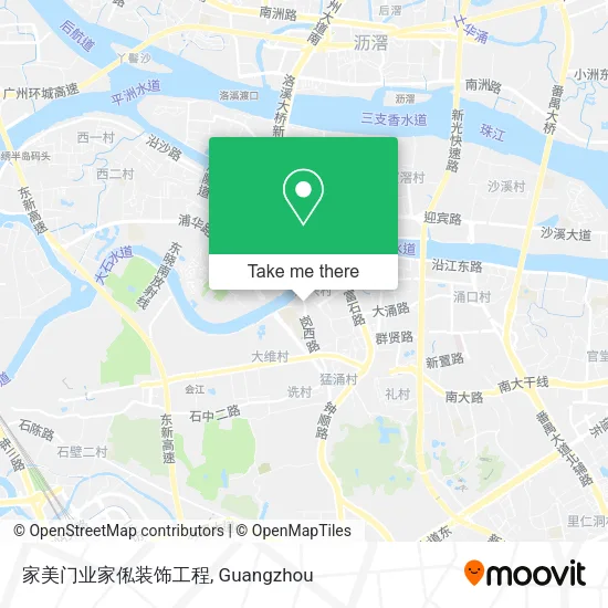 家美门业家俬装饰工程 map