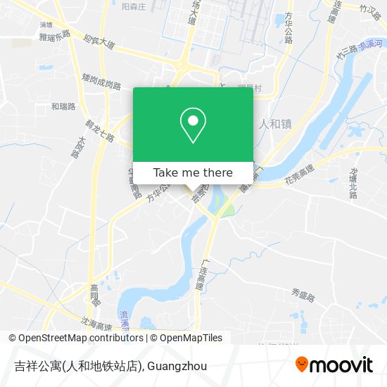 吉祥公寓(人和地铁站店) map