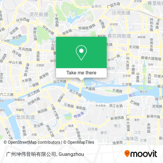 广州坤伟音响有限公司 map