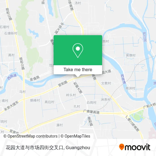 花园大道与市场四街交叉口 map