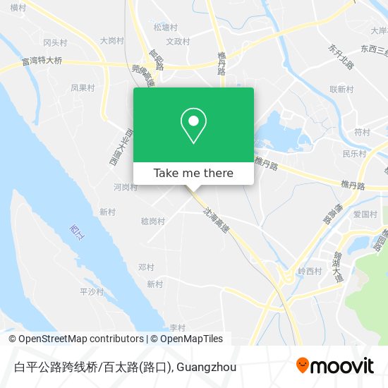 白平公路跨线桥/百太路(路口) map