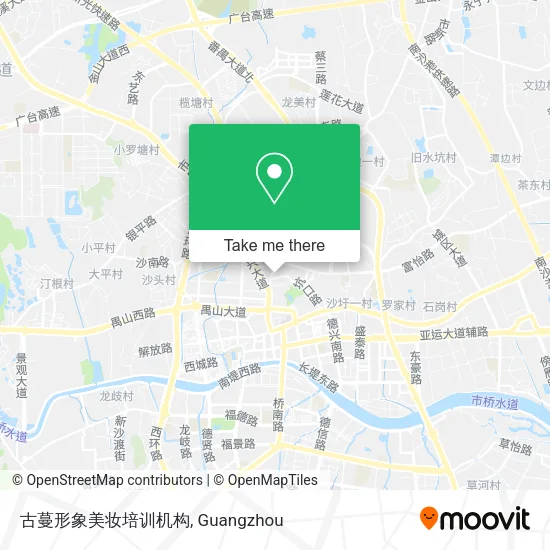 古蔓形象美妆培训机构 map