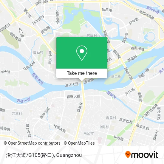 沿江大道/G105(路口) map