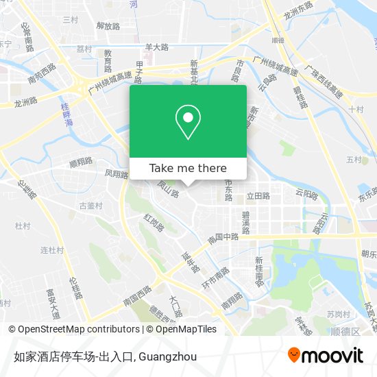 如家酒店停车场-出入口 map