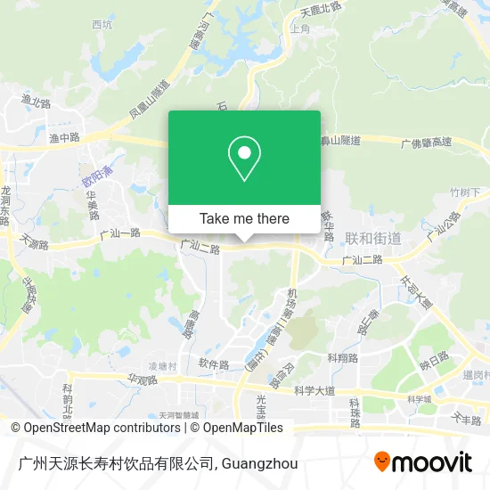 广州天源长寿村饮品有限公司 map