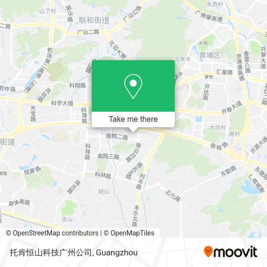 托肯恒山科技广州公司 map