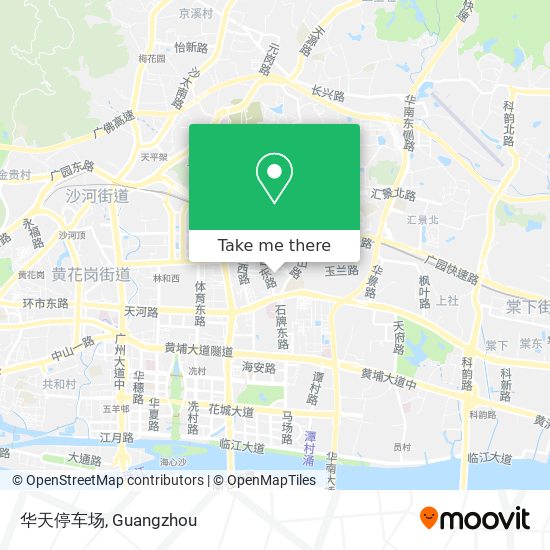 华天停车场 map
