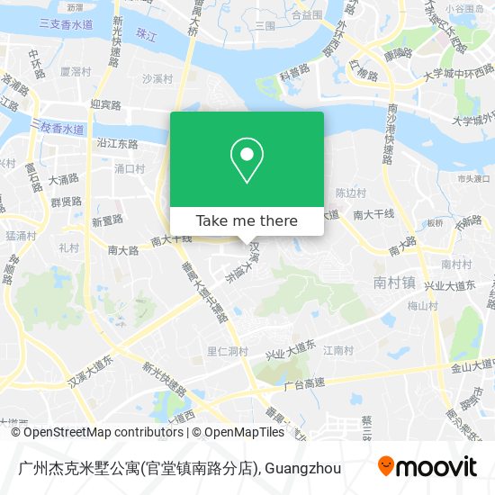 广州杰克米墅公寓(官堂镇南路分店) map