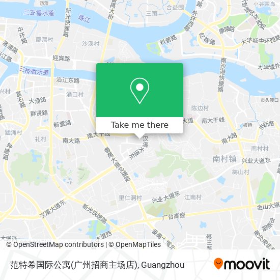 范特希国际公寓(广州招商主场店) map