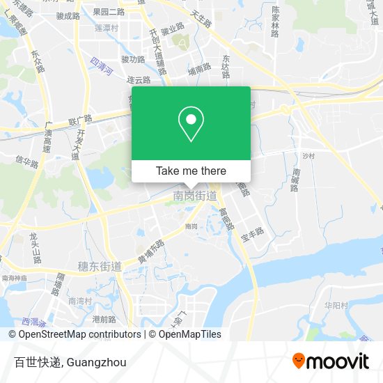 百世快递 map