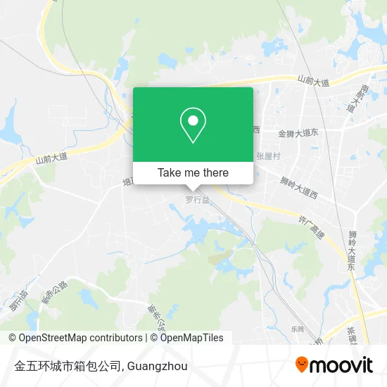 金五环城市箱包公司 map