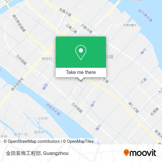 金田装饰工程部 map
