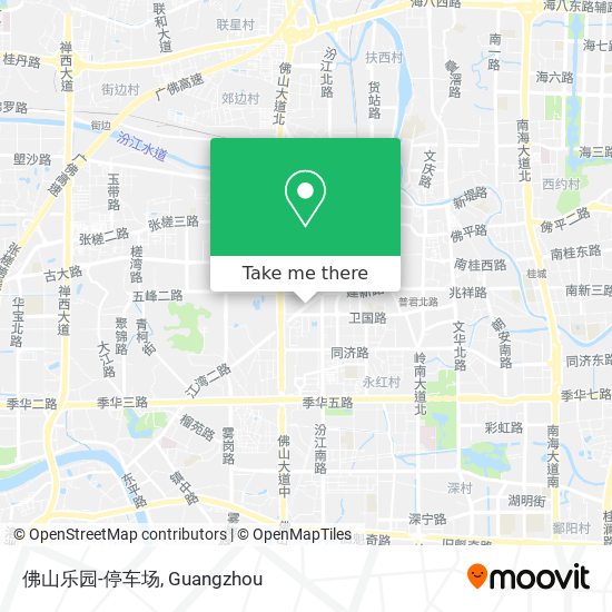 佛山乐园-停车场 map