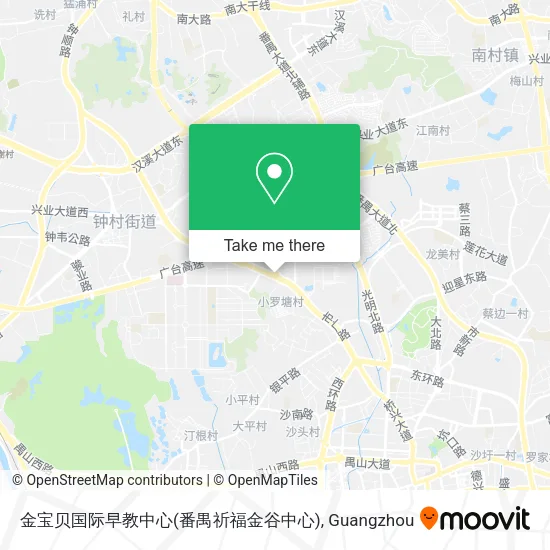 金宝贝国际早教中心(番禺祈福金谷中心) map