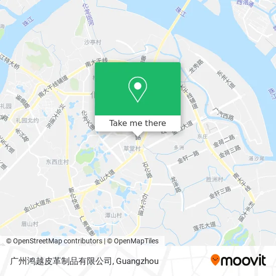 广州鸿越皮革制品有限公司 map