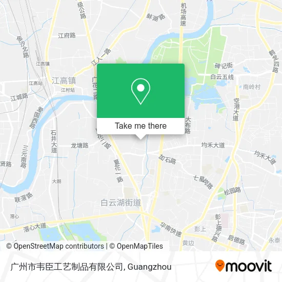 广州市韦臣工艺制品有限公司 map