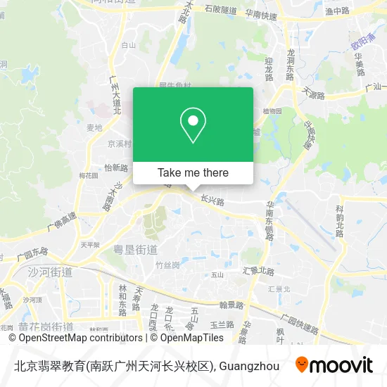 北京翡翠教育(南跃广州天河长兴校区) map