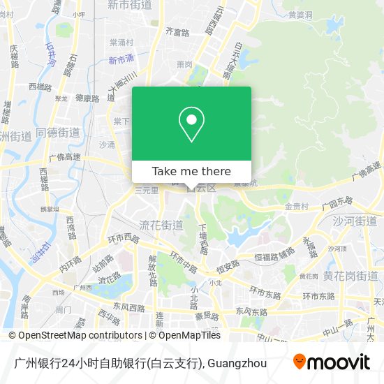 广州银行24小时自助银行(白云支行) map
