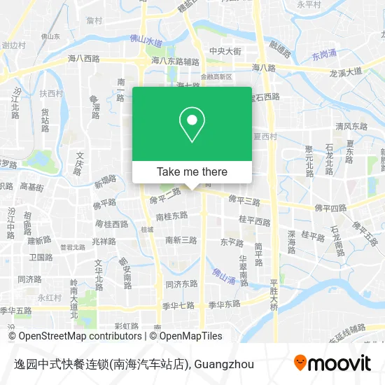 逸园中式快餐连锁(南海汽车站店) map