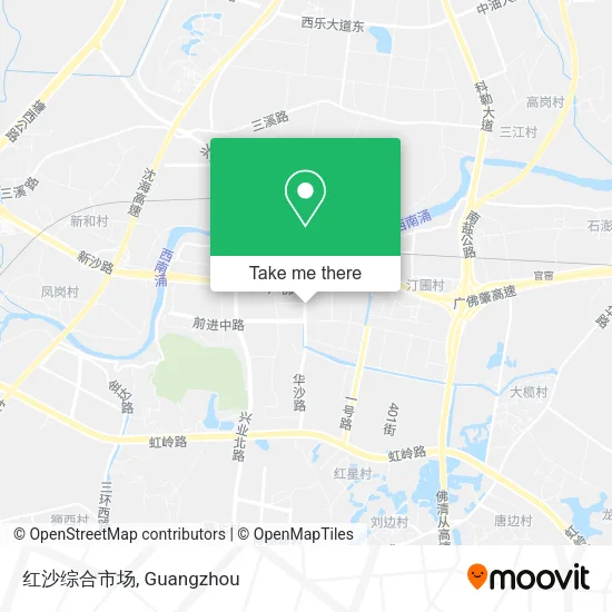 红沙综合市场 map