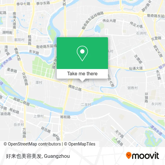 好来也美容美发 map