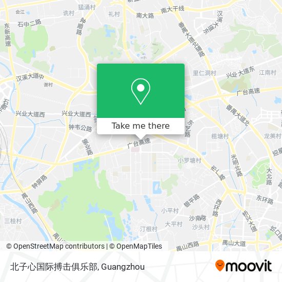 北子心国际搏击俱乐部 map