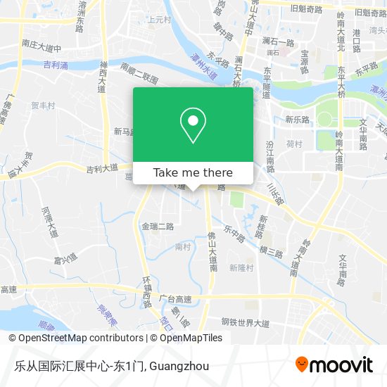 乐从国际汇展中心-东1门 map