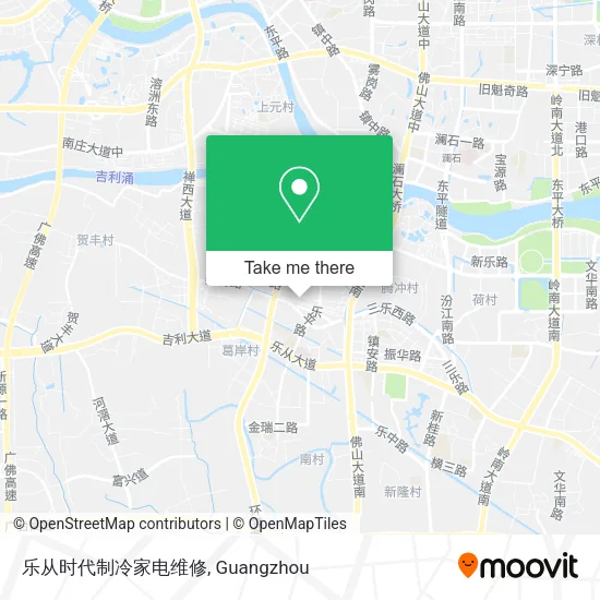 乐从时代制冷家电维修 map