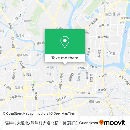 隔岸村大道北/隔岸村大道北横一路(路口) map