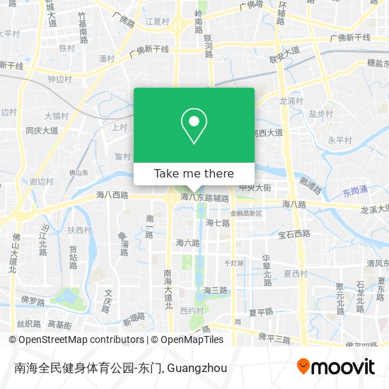 南海全民健身体育公园-东门 map
