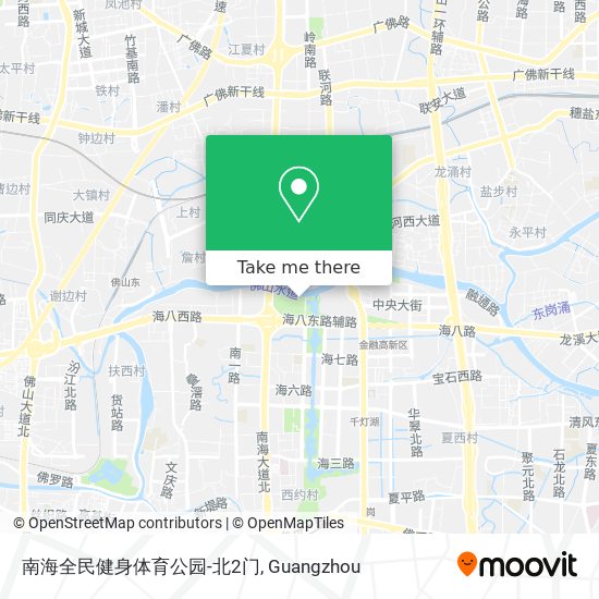 南海全民健身体育公园-北2门 map