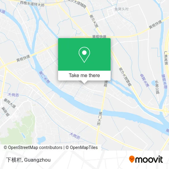 下横栏 map