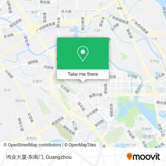 鸿业大厦-东南门 map