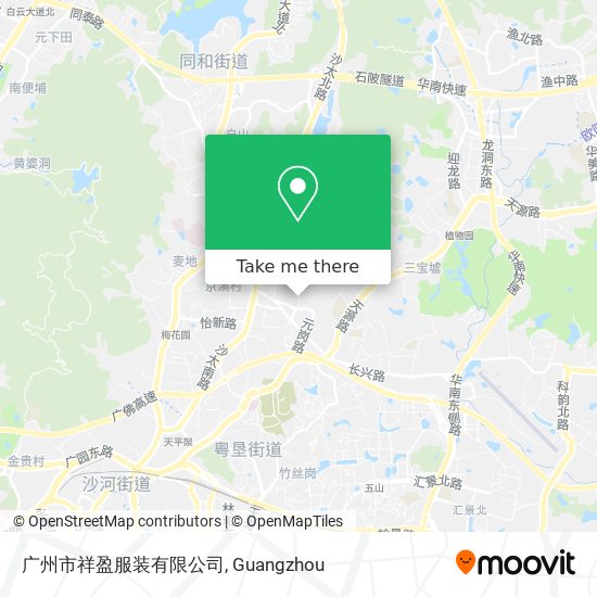 广州市祥盈服装有限公司 map