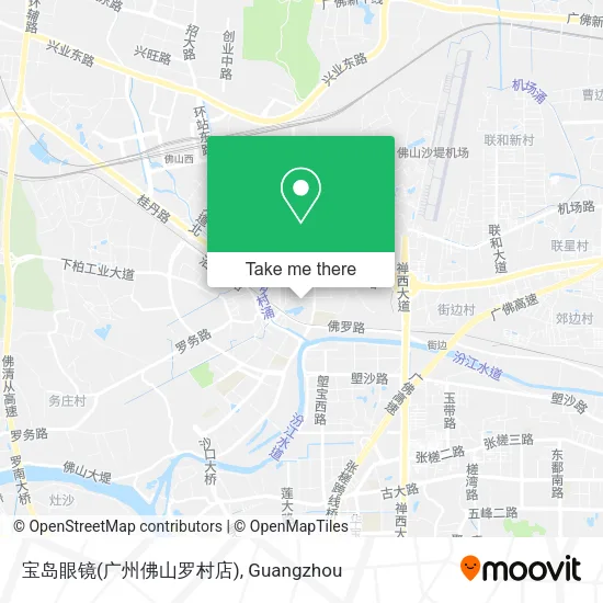 宝岛眼镜(广州佛山罗村店) map
