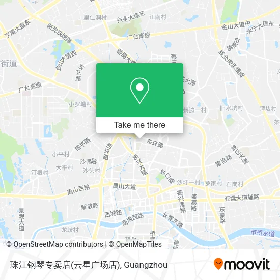珠江钢琴专卖店(云星广场店) map