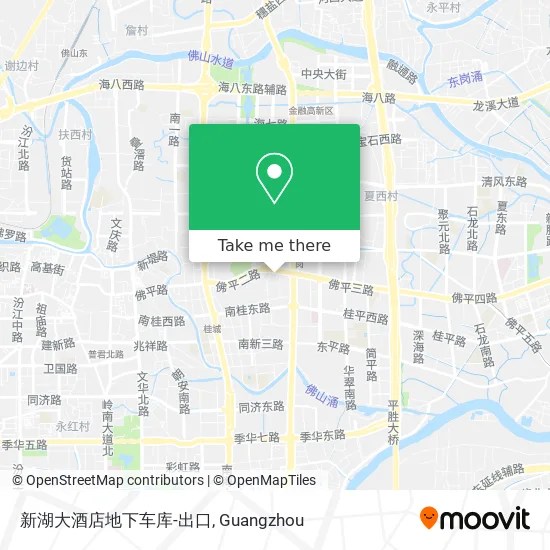 新湖大酒店地下车库-出口 map