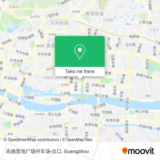 高德置地广场停车场-出口 map