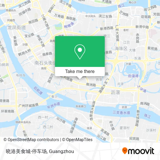 晓港美食城-停车场 map
