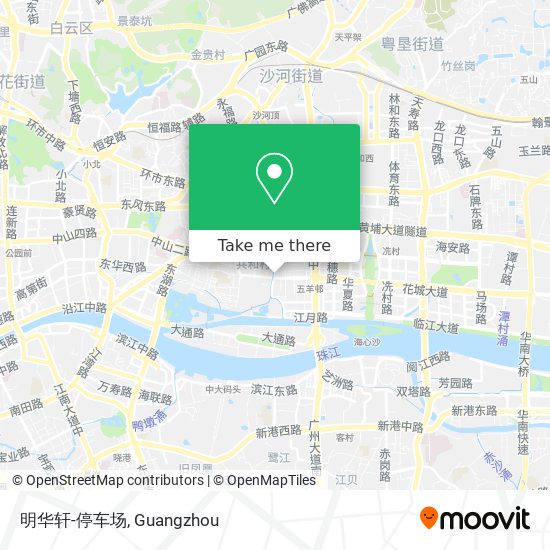 明华轩-停车场 map