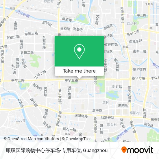 顺联国际购物中心停车场-专用车位 map