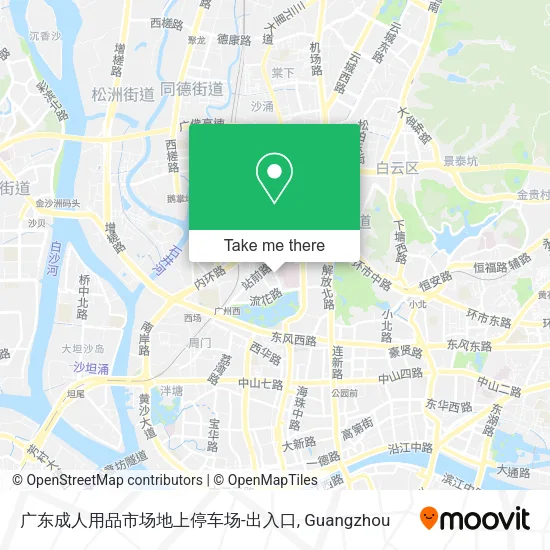 广东成人用品市场地上停车场-出入口 map